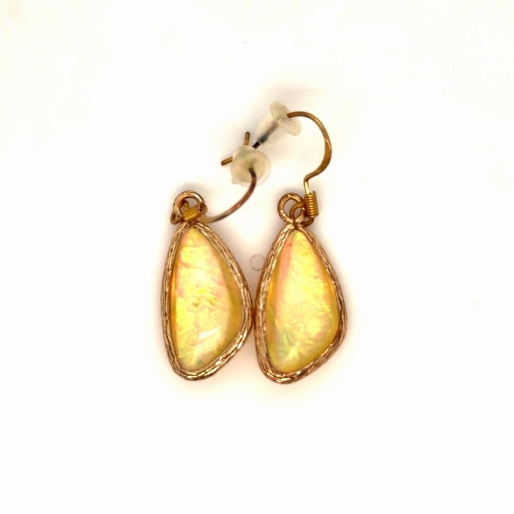 Gorgeous Opal Like‎ Stone Dangle Earrings